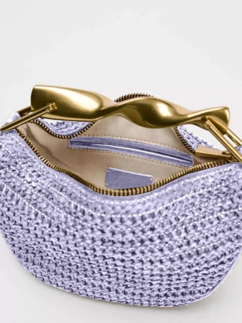 Mini Handmade Straw Crossbody Bags for Women Summer Beach Satchel Purse Fashion - Picture 5 of 6